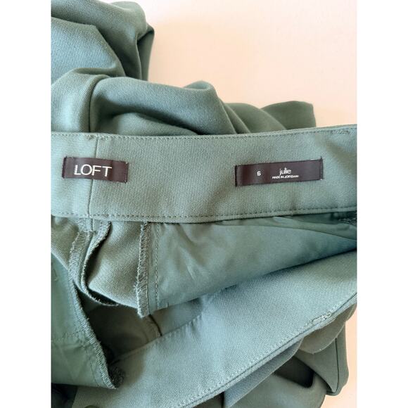 Loft Julie Pants teal EUC Belt and Heavy EUC 6 - Picture 6 of 7